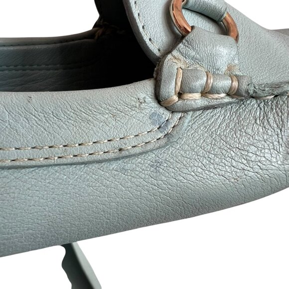 Frances Valentine Light Blue Loafers - Picture 12 of 14